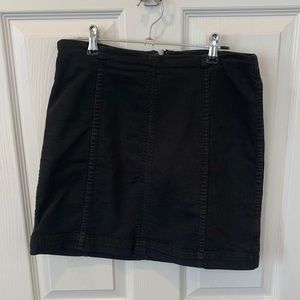 Black Free People Modern Femme Skirt